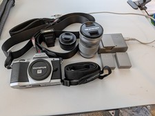Olympus OM-D E-M5 Mark Very Low 3530 Shutter Count  2 Lenses  Accesories