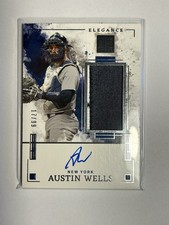 2025 Panini Impeccable Elegance Austin Wells Yankees Jersey Auto #EJA-AW /99