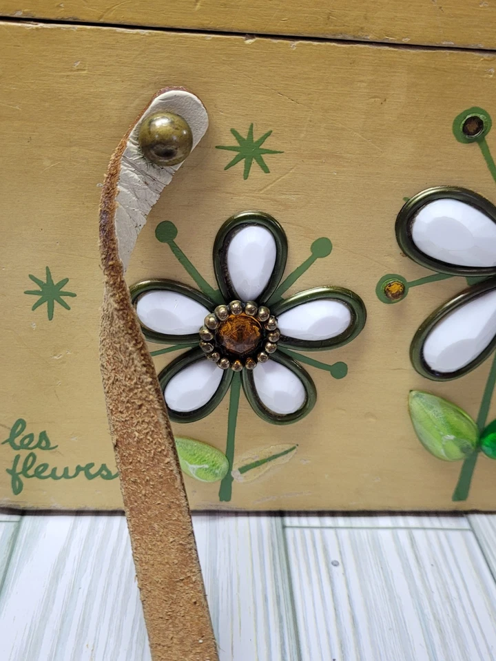 Bolso Caja Original Enid Collins De Collins De Texas Amarillo Floral Abejorro De Colección Foto 4 de 4