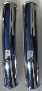 TWO (2) WALD Bicycle Chrome Shorty Fenders Splash Guards Front Rear MOTOBECANE