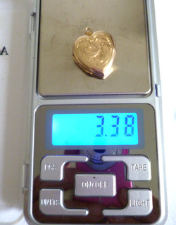 ANCIEN PENDENTIF COEUR OUVRANT en OR 9 ct de 3 38 gr ou pour la fonte