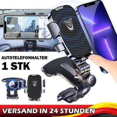360 Grad drehbarer Armaturenbrett-Handyhalter für das Auto, Clip-Halterung DE