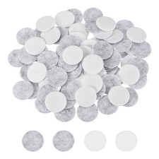 200 Pcs Adhesive Felt Circles 20mm 13/16" Circle Stickers Light Gray/White