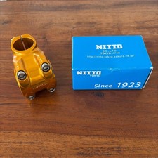 Nitto Mt-8 Ahead Stem Gold Aluminum 25.4 Clamp Mtb Road Bike Japan W Boxjp