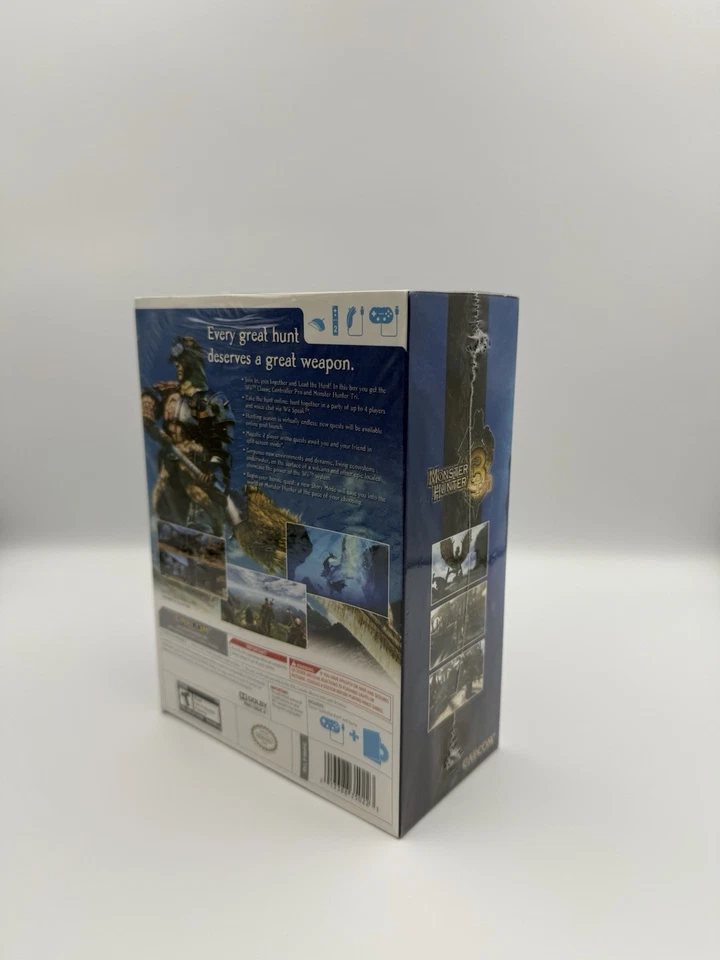 Monster Hunter 3 Tri Limited Box W/ Wii Classic Controller Pro PRISTINE SEALED - Image 4 of 4