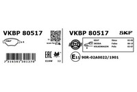SKF Bremsbelagsatz, Scheibenbremse Vorderachse U.A. FüR Seat, Skoda, VW