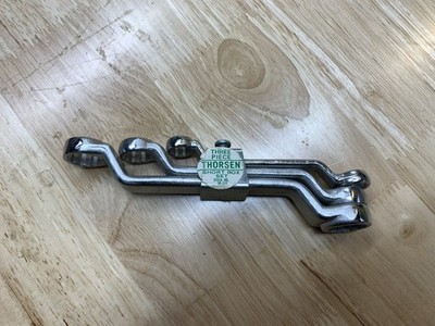 New Old Stock Thorsen Seconds Offset Box Wrench Set 3-Piece w Holder Vintage USA