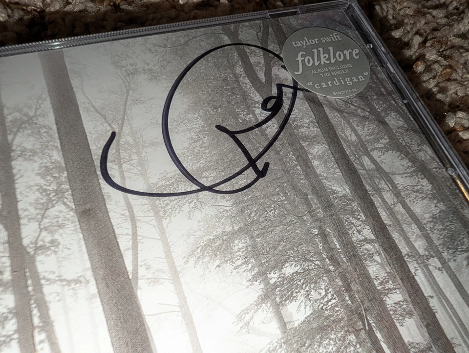 Taylor Swift SIGNED Folklore CD Autographed Signature Factory SEALED - Image 2 of 4