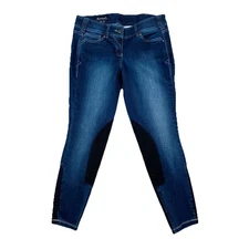 Ariat Equestrian Jeans Womens 29x25 Blue Riding Pants Denim Breeches EUC