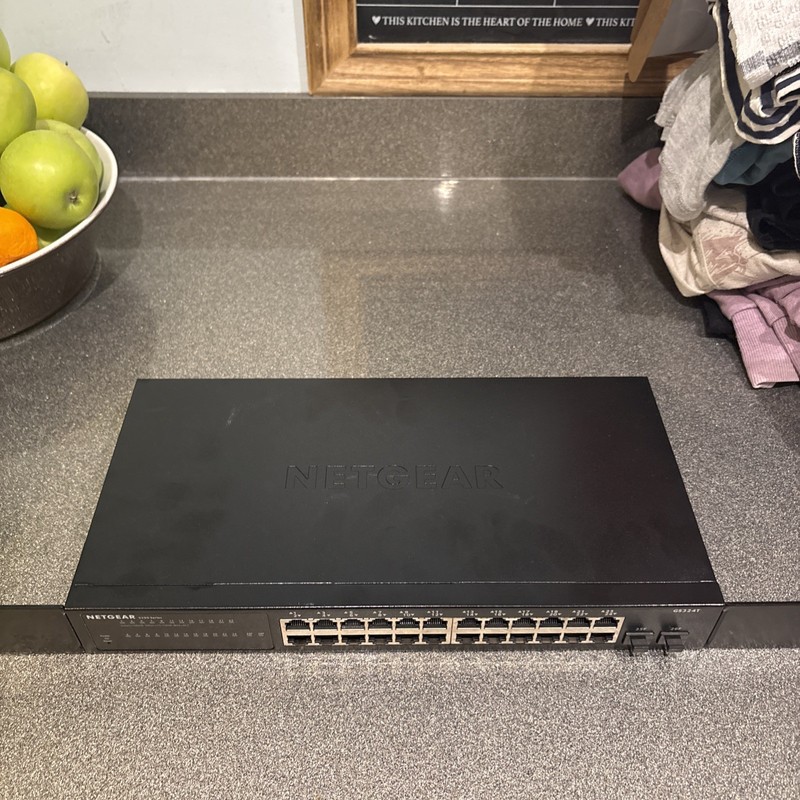 Netgear GS324T Managed 24 Port Network Switch with 2 Fibre SFP Ports Series S350