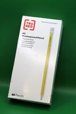 48/Pk Box TRU RED Pre-Sharpened Premium Wooden Pencils #2 TR58560