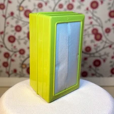 Vintage 1970's Lime Green Napkin Holder Dispenser Style 7.25"x4"  Plastic