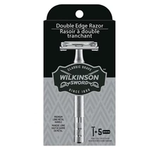 Wilkinson Sword Double Edge Razor for Men With 5 Blades... 