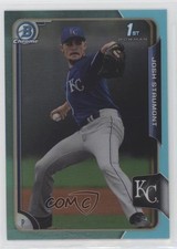 2015 Bowman Draft Chrome Sky Blue Refractor Josh Staumont #144 0o6v