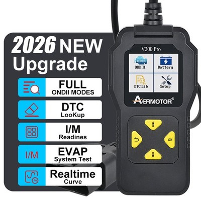 AERMOTOR OBD2 Scanner Code Reader Check Engine Fault Car Diagnostic Tool US