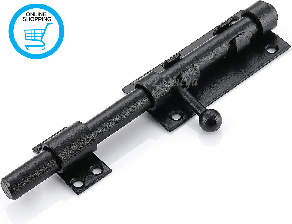 304 Stainless Steel Slide Gate Latch Bolt Door Lock with Padlock Hole, Heavy Dut