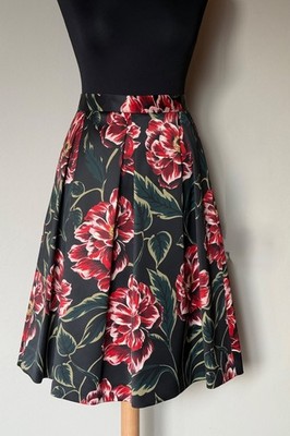 NEU m. Etikett HALLHUBER DONNA A-Linien-Rock große Blumen Multi coloured Gr. 38
