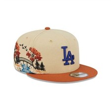 NEW Men's Los Angeles Dodgers Cap Fall Landscape 9FIFTY Snapback Hat With BOX