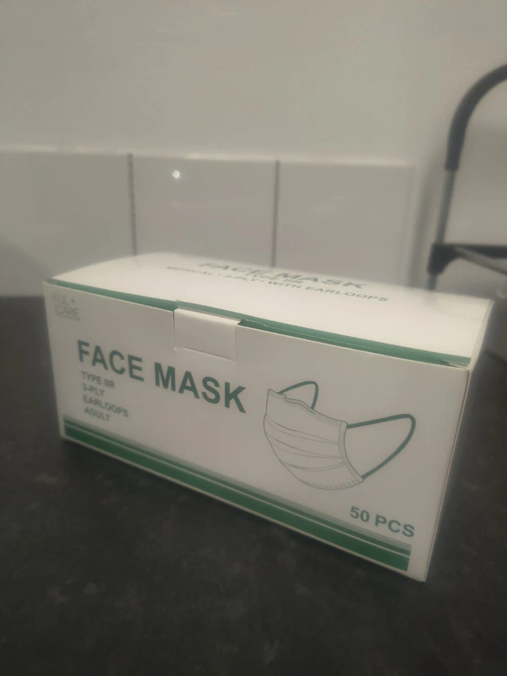 FUL + CARE DISPOSABLE FACE MASKS 50PCS