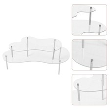  Alzata Dessert in Acrilico Alzatina Per Cupcake Nuziali Espositore Torte