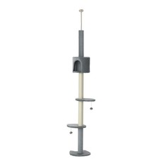 Cat Tower 4 Tiers with Scratching Board and Posts, 100"H