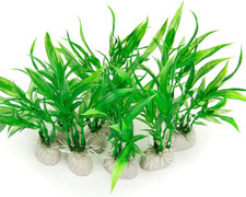 10 Pack Artificial Aquarium Plants, Small Size 4 Inch Approximate Height Fish Ta