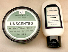 Cooper & French - Unscented - Shaving Soap & Aftershave Balm
