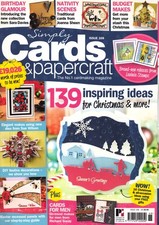 Simply Cards  Papercraft Christmas Issue 168 with Dies Cards for Men
