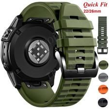 Quick Fit Silicone Watch Strap Band For Garmin Fenix E 8 7 7X 6 6X Pro 5 5X 3HR