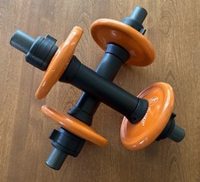 “Danskin Now” Rubber Coated Weight Plates & Foam Grip Dumbbell Bars