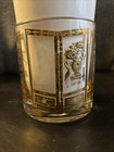 MCM Culver Glass 22KT Gold Asian Theme Raised Panel Relief Rocks Glass — photo 4
