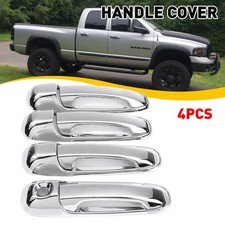 4x Door Handle Chrome For 2002 2003 04 05 2006-2008 Dodge Ram 1500 2500 3500 Ee