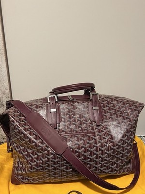 Goyard Boeing 45 Burgundy Duffle Bag Travel Carry On