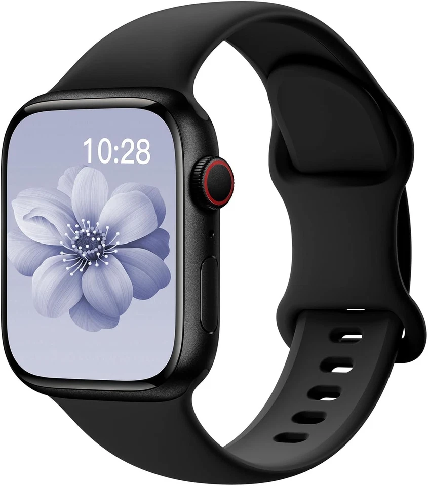 Correa deportiva de silicona compatible con correas para Apple Watch 40 mm 38 mm 41 mm 44 mm 45 mm Foto 2 de 4