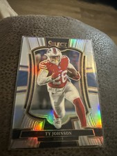 Ty Johnson 2025 Panini Select Silver Prizm #186