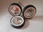 3 Vintage Barbie Austin Healey Toy Car Wheels