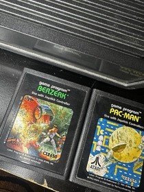 Atari 2600 System Bundle with Console Black With 6 games No Controllers