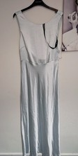 Beautiful Size 14 Six Stories Silk Bridesmaid Dress In Ice Blue Brand New Tags