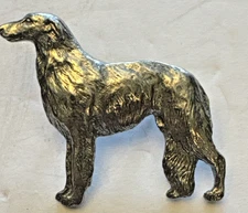 NOS 1999 Pewter BORZOI Dog PIN Harris
