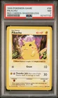 1999 POKEMON BASE SET RED CHEEKS-SHADOWLESS #58 PIKACHU PSA 7