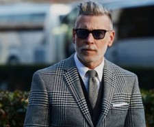 Thom Browne TB-701 sunglasses, gold with a cell frame