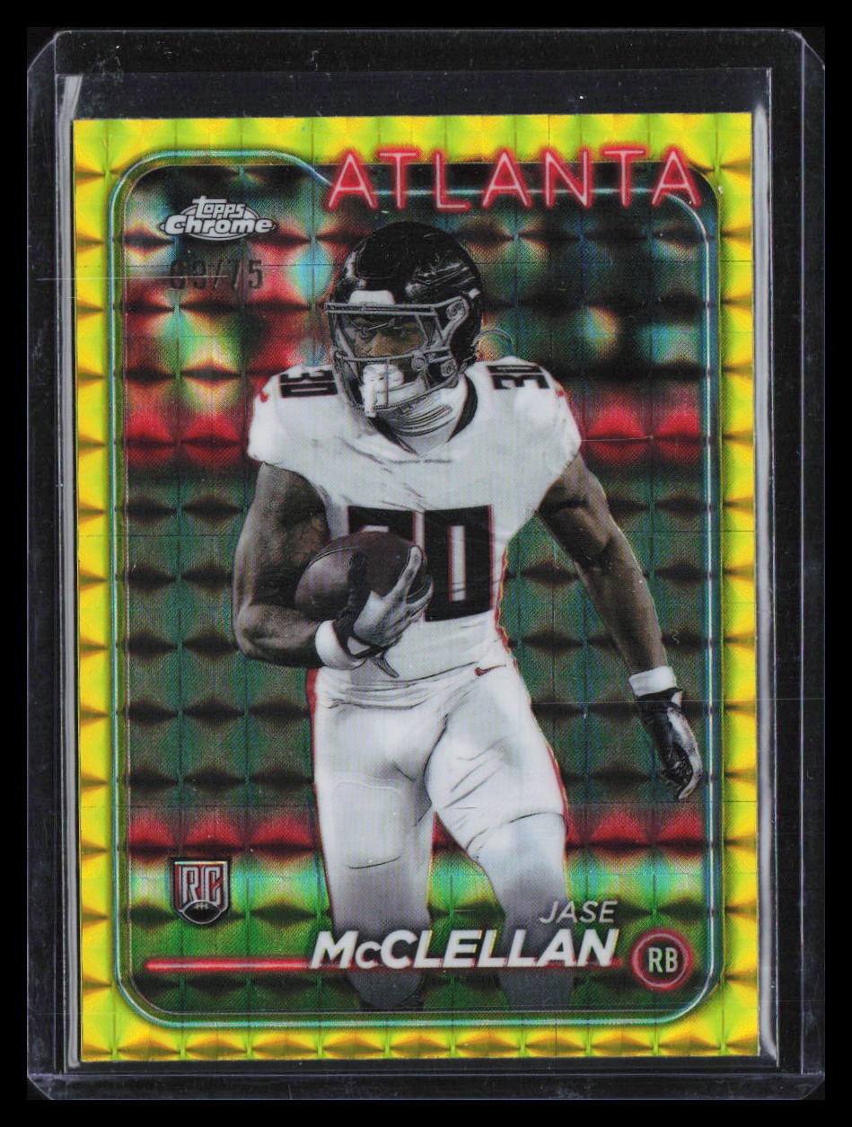 Jase McClellan Topps Chrome #281 Yellow Geometric