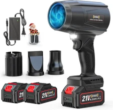 800,000 RPM Cordless Leaf Blower with 2x4.0Ah Batteries, Brushless Motor, Adjust