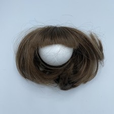 Vintage Antique Original Doll Wig Size 7 Doll Dark Brown Bob