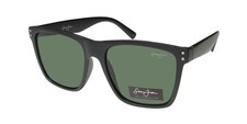 NEW SEAN JOHN SJS1015CE SUNGLASSES SQUARE BLACK 0-0-0 PLASTIC FULL-RIM MENS 002
