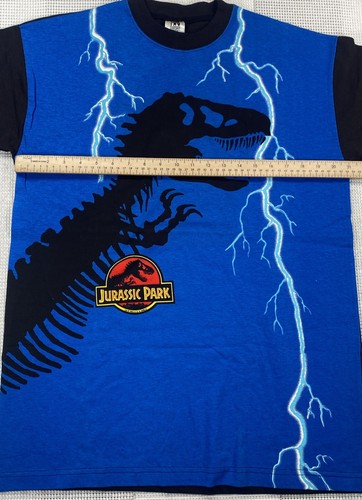 Vintage 1993 Jurassic Park T-Rex Lightening T-Shirt Men’s Large Brand New Rare - Picture 4 of 6