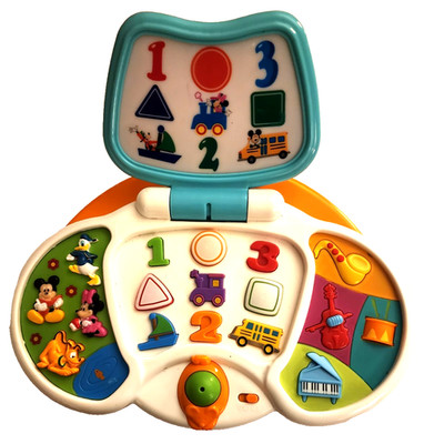 Mickey Mouse Talking Musical Baby Play Box Activity Center Toy Disney KiddieLand