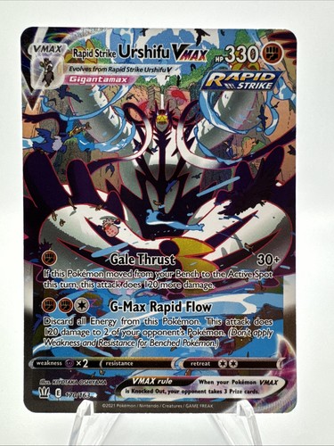 🥊 Rapid Strike Urshifu VMAX 170/163 Battle Styles Secret Rare NM Pokémon TCG