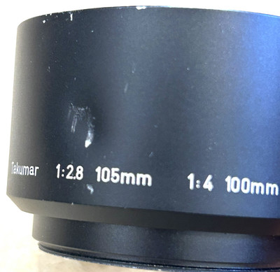 Pentax Bellows-Takumar 100mm F4 W/ Hood 89% Condition | eBay