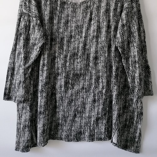 Kenar Women's Black Snake Print Scoop Neck Pullover Blouse Top Size 3X - Picture 4 of 6